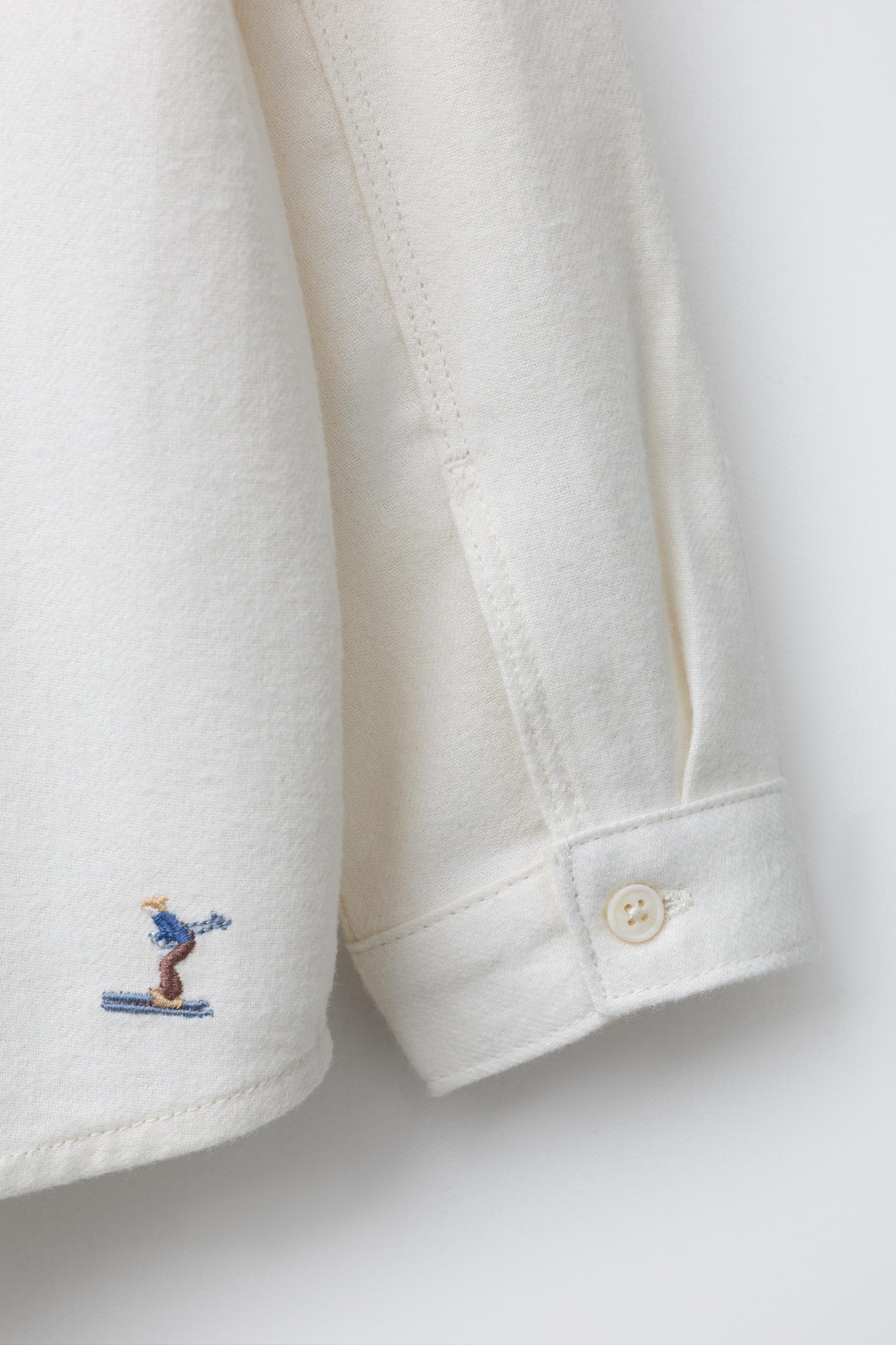 SOFT-TOUCH EMBROIDERED SKIERS SHIRT